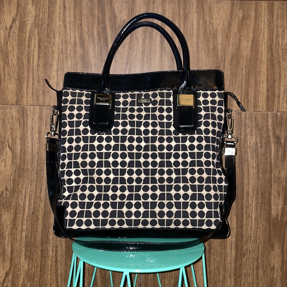 Kate Spade New York Zipper Tote Bag. Signature Pattern Vintage - Picture 15 of 15